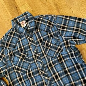 Blue Flannel True Religion shirt